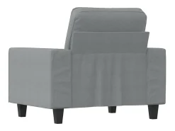 Sillón de tela gris claro 60 cm