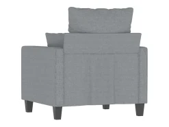 Sillón de tela gris claro 60 cm