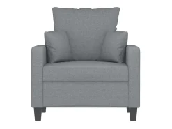 Sillón de tela gris claro 60 cm