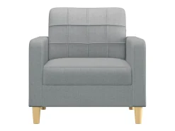Sillón de tela gris claro 60 cm