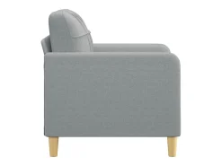 Sillón de tela gris claro 60 cm