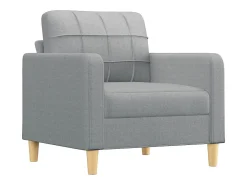 Sillón de tela gris claro 60 cm