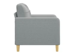 Sillón de tela gris claro 60 cm ES91907