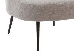 Sillón de tela gris con estructura de metal estilo diseño CAMEDO