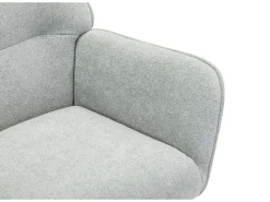 Sillón de tela gris. Estilo escandinavo. OSIMO