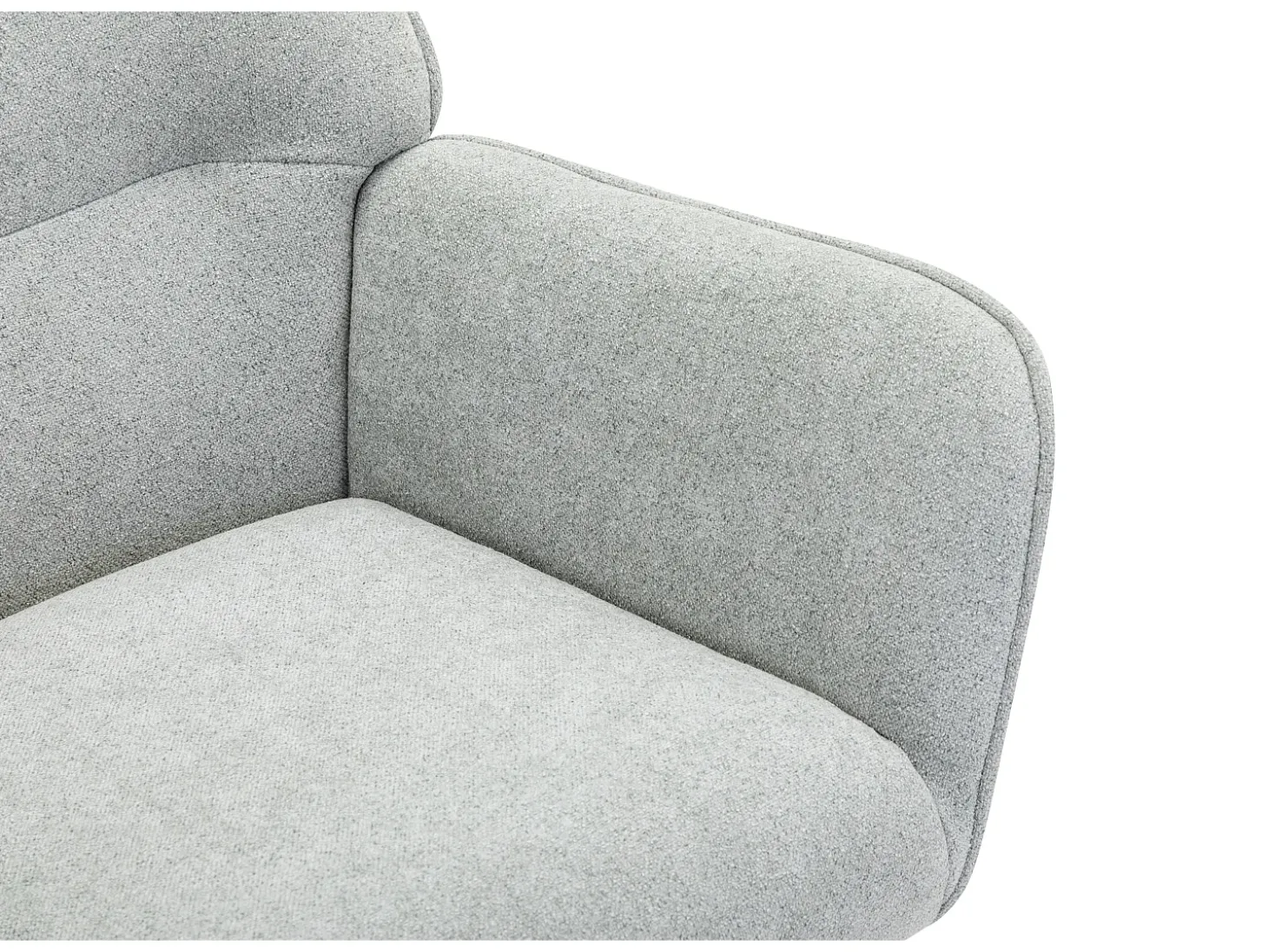 Sillón de tela gris. Estilo escandinavo. OSIMO