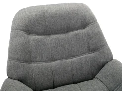 Sillón de tela gris estilo escandinavo capitoné LUOSTO