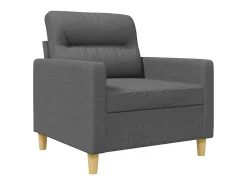 Sillón de tela gris oscuro 60 cm