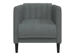 Sillón de tela gris oscuro