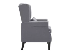 Sillón de tela gris oscuro ES57693