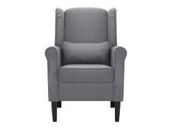Sillón de tela gris oscuro ES57693