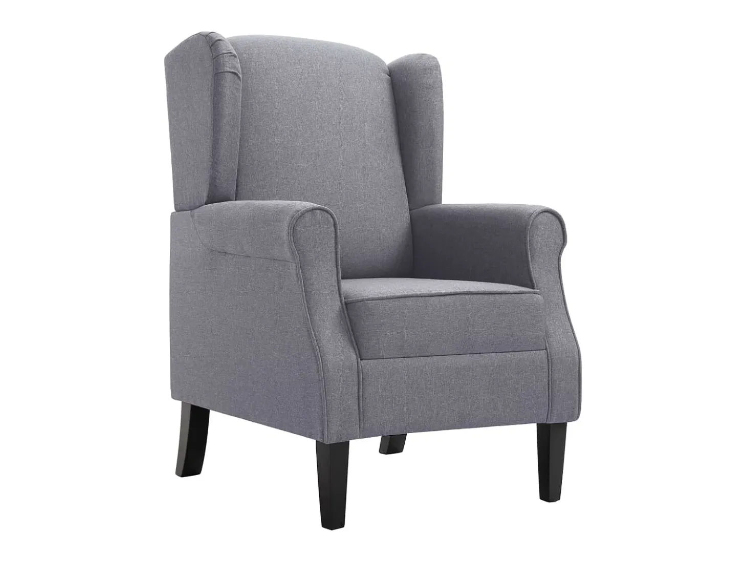 Sillón de tela gris oscuro ES57693