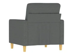 Sillón de tela gris oscuro 60 cm