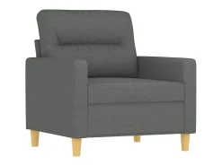 Sillón de tela gris oscuro 60 cm