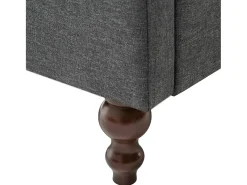 Sillón de tela gris oscuro