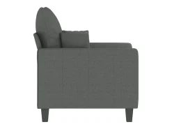 Sillón de tela gris oscuro 60 cm