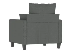 Sillón de tela gris oscuro 60 cm