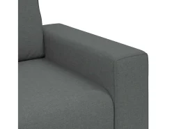 Sillón de tela gris oscuro 60 cm