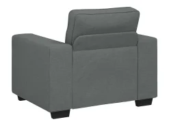 Sillón de tela gris oscuro 60 cm