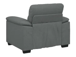 Sillón de tela gris oscuro 60 cm