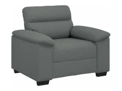 Sillón de tela gris oscuro 60 cm