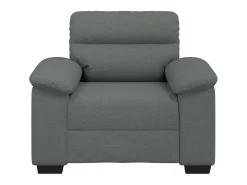 Sillón de tela gris oscuro 60 cm