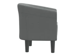 Sillón de tela gris oscuro