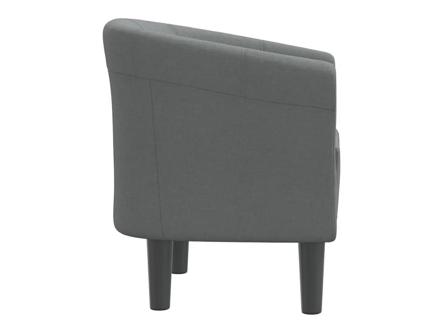 Sillón de tela gris oscuro
