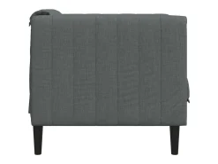 Sillón de tela gris oscuro