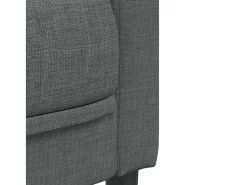 Sillón de tela gris oscuro