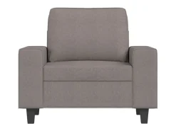 Sillón de tela gris taupé 60 cm