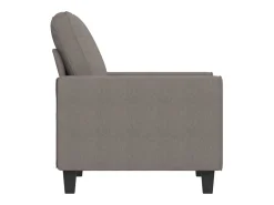 Sillón de tela gris taupé 60 cm