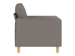 Sillón de tela gris taupé 60 cm
