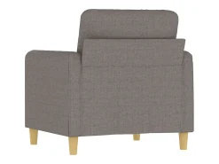 Sillón de tela gris taupé 60 cm