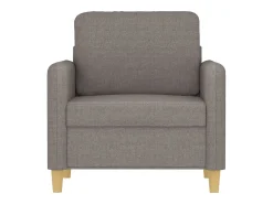 Sillón de tela gris taupé 60 cm