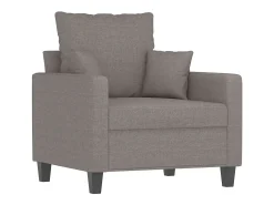 Sillón de tela gris taupé 60 cm