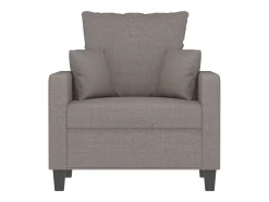 Sillón de tela gris taupé 60 cm