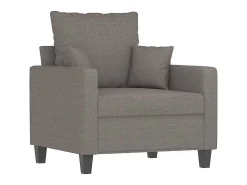 Sillón de tela gris taupé 60 cm