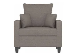 Sillón de tela gris taupé 60 cm