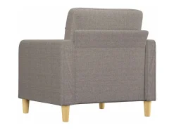 Sillón de tela gris taupé 60 cm