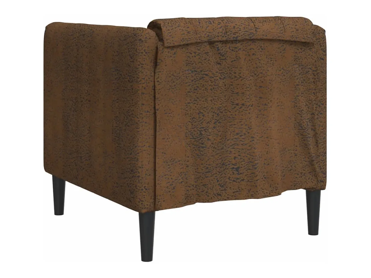 Sillón de tela marrón