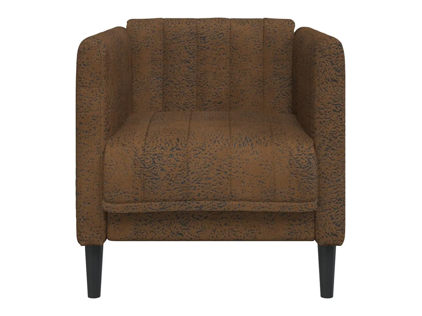 Sillón de tela marrón