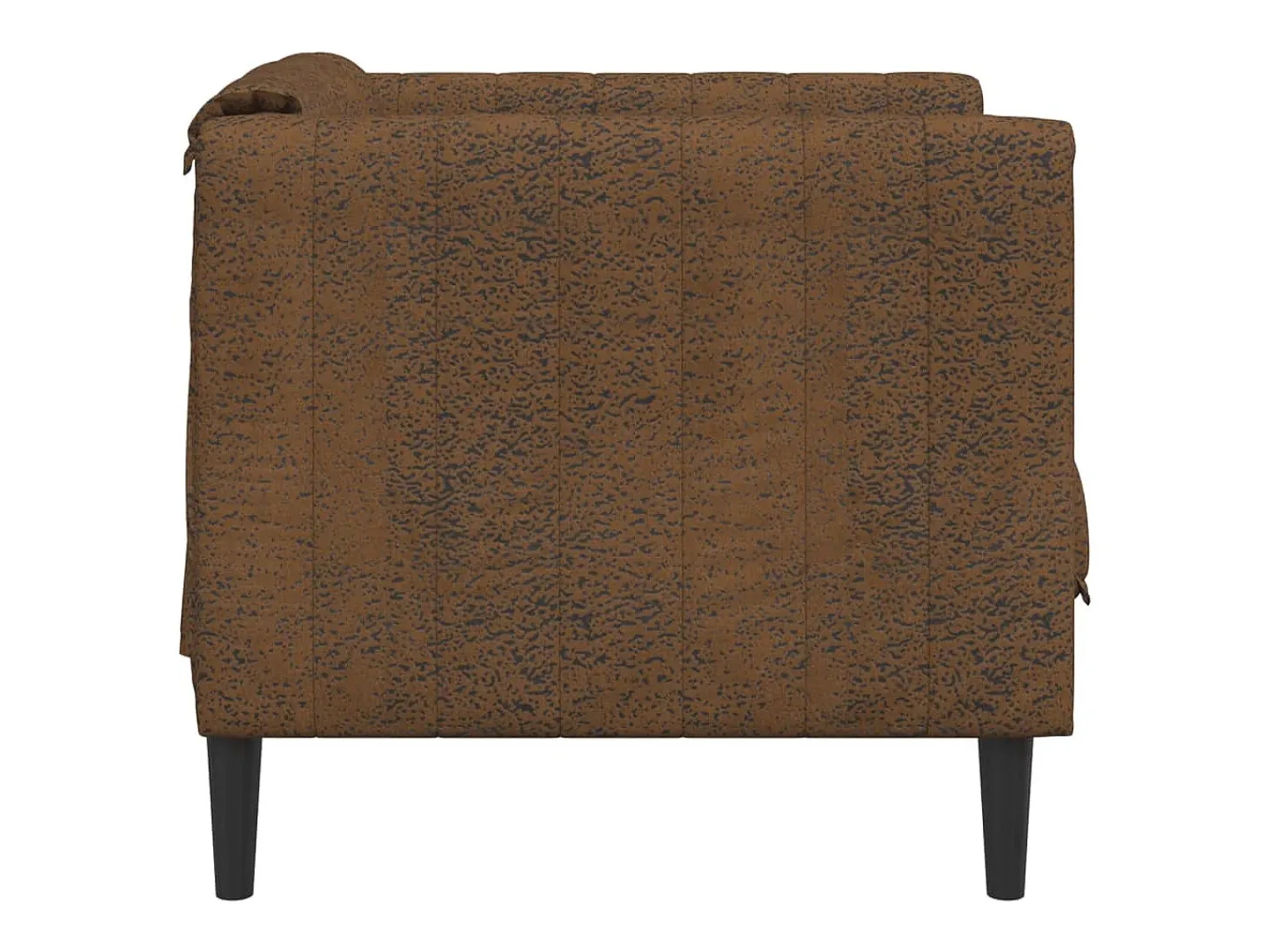 Sillón de tela marrón