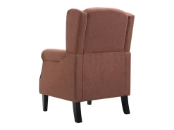 Sillón de tela marrón