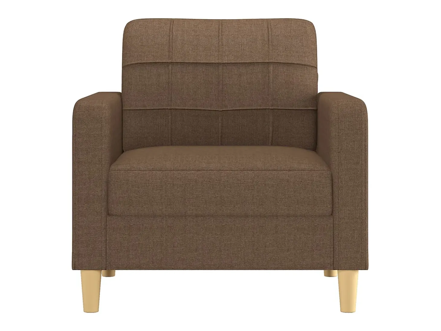 Sillón de tela marrón 60 cm