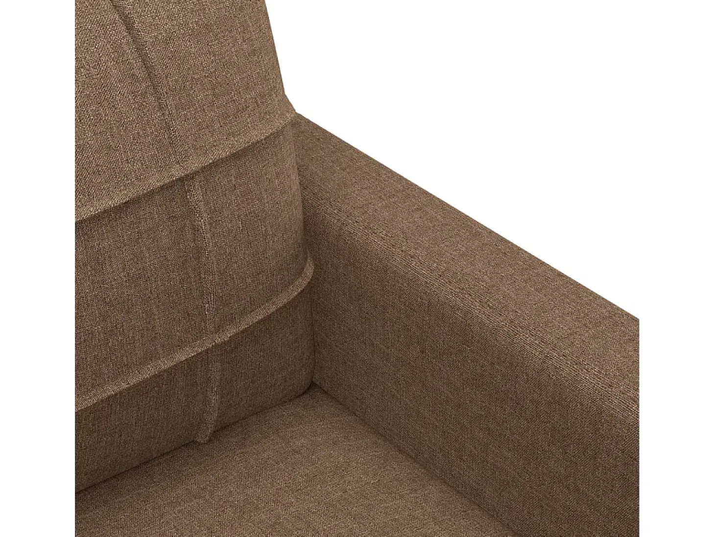 Sillón de tela marrón 60 cm