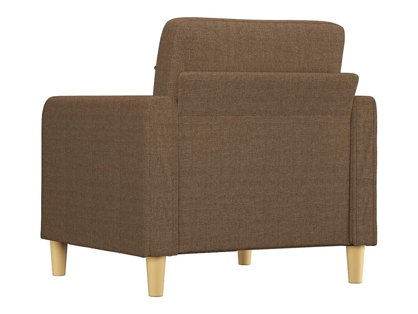 Sillón de tela marrón 60 cm