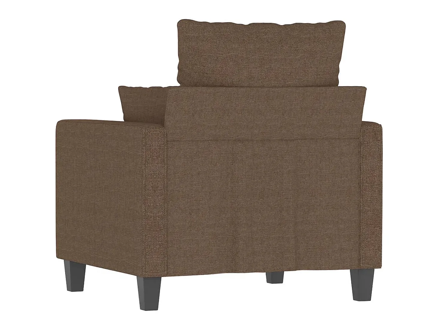 Sillón de tela marrón 60 cm