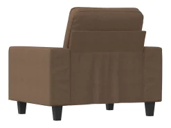 Sillón de tela marrón 60 cm
