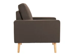 Sillón de tela marrón ES17912